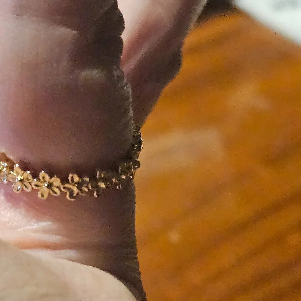 MONICA RICH KOSANN NOW OR NEVER SKULL FLOWER POESY STACKING 18K GOLD RING BAND 6
